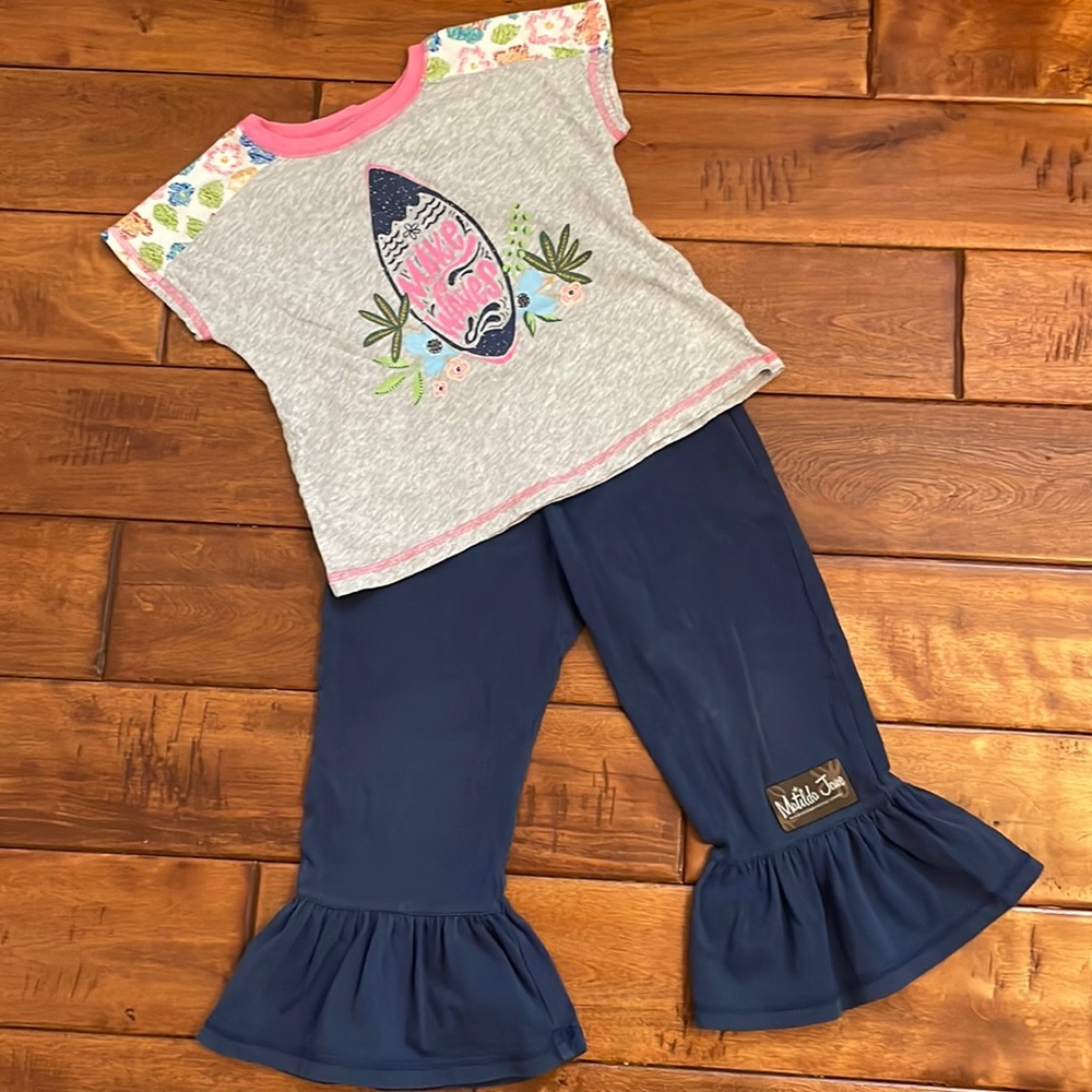 Matilda Jane ruffles and tee sz 4/6